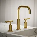 Kohler 14406-4-2MB Purist Lavatory Faucet Vibrant Brushed Moderne Brass