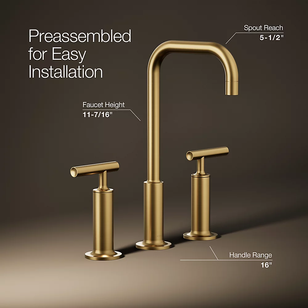 Kohler 14408-4-2MB Purist Lavatory Faucet