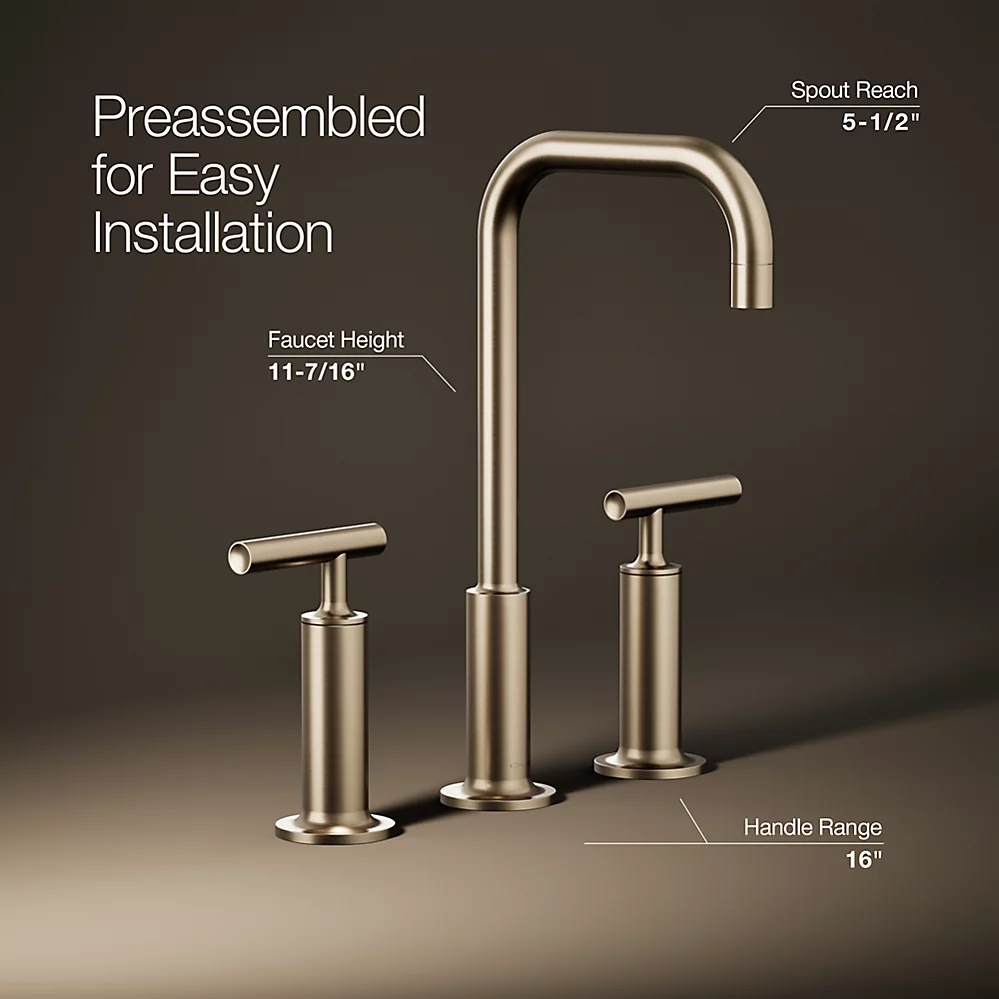 Kohler 14408-4-BV Purist Lavatory Faucet