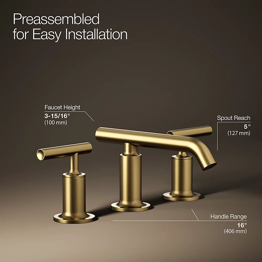Kohler 14410-4-2MB Purist Lavatory Faucet