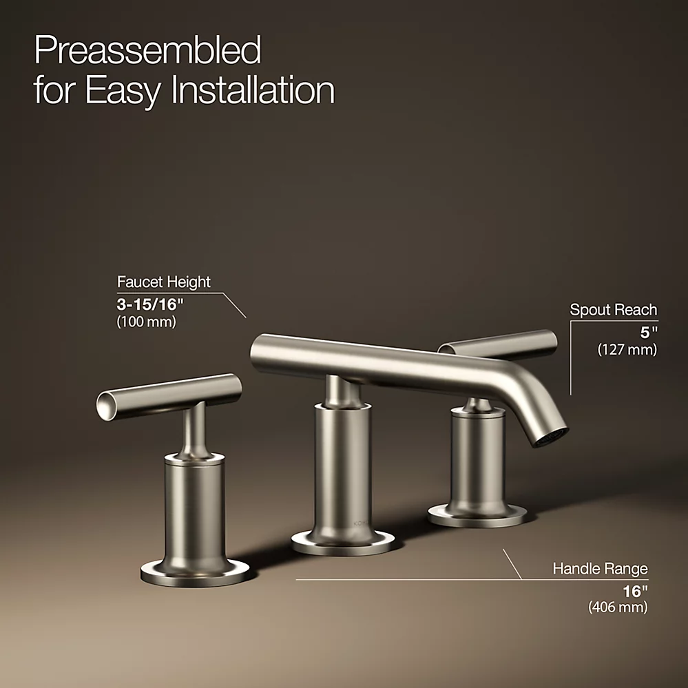 Kohler 14410-4-BN Purist Lavatory Faucet