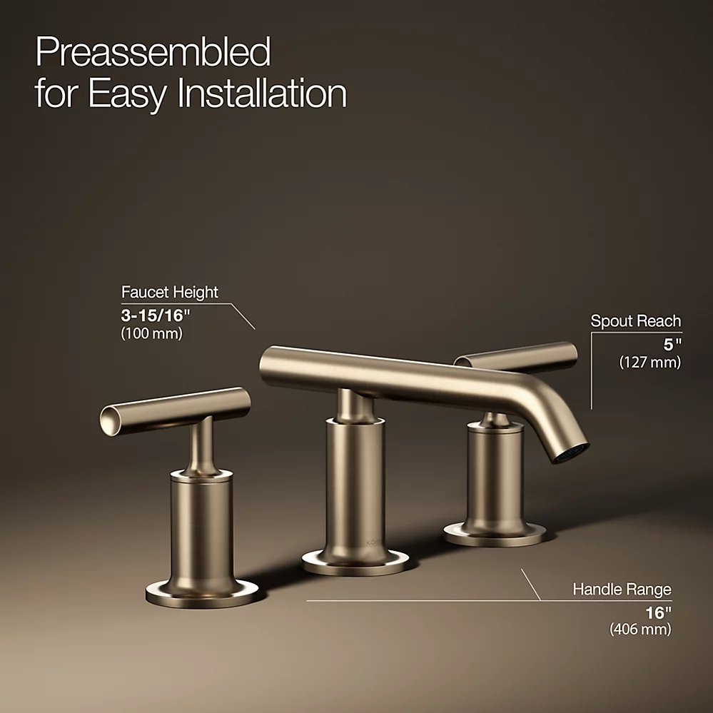Kohler 14410-4-BV Purist Lavatory Faucet
