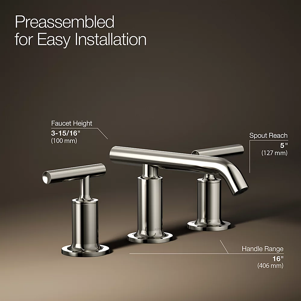 Kohler 14410-4-SN Purist Lavatory Faucet