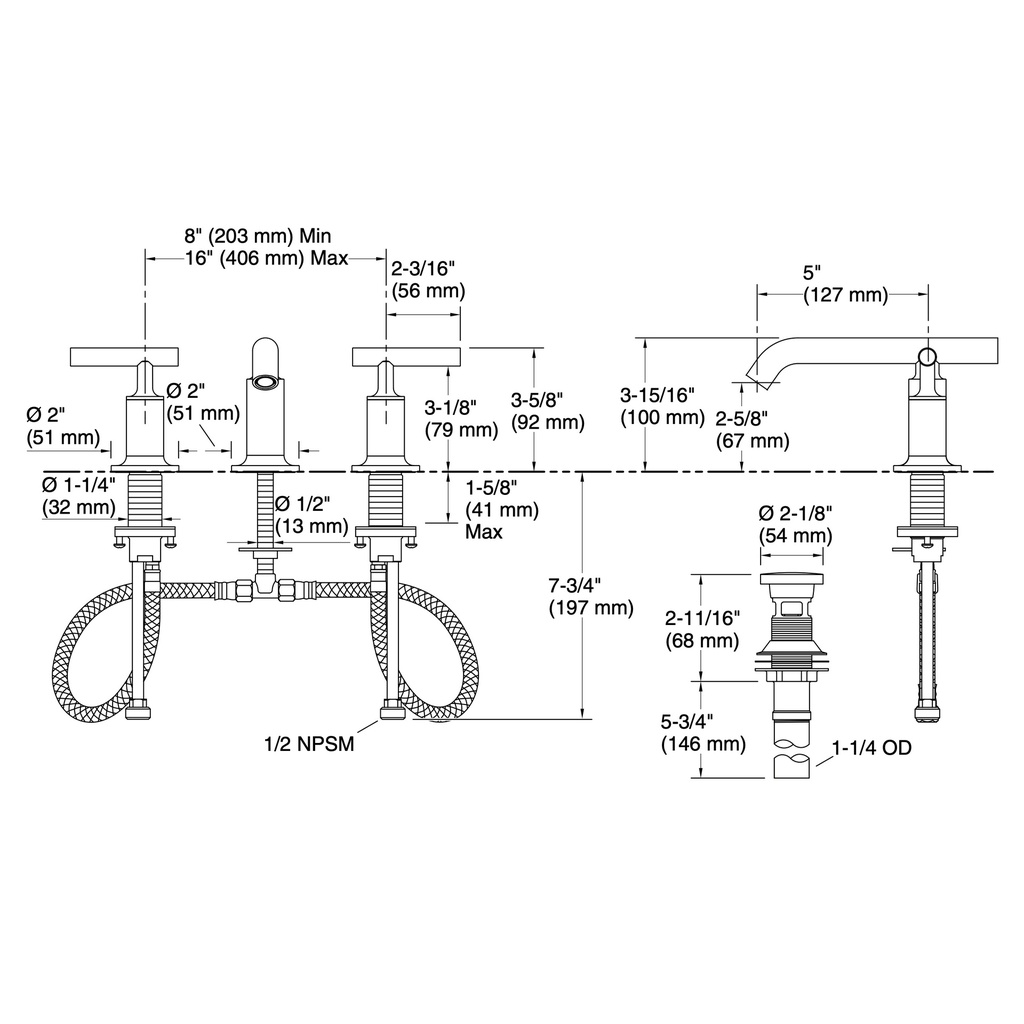 Kohler 14410-4-TT Purist Lav Faucet