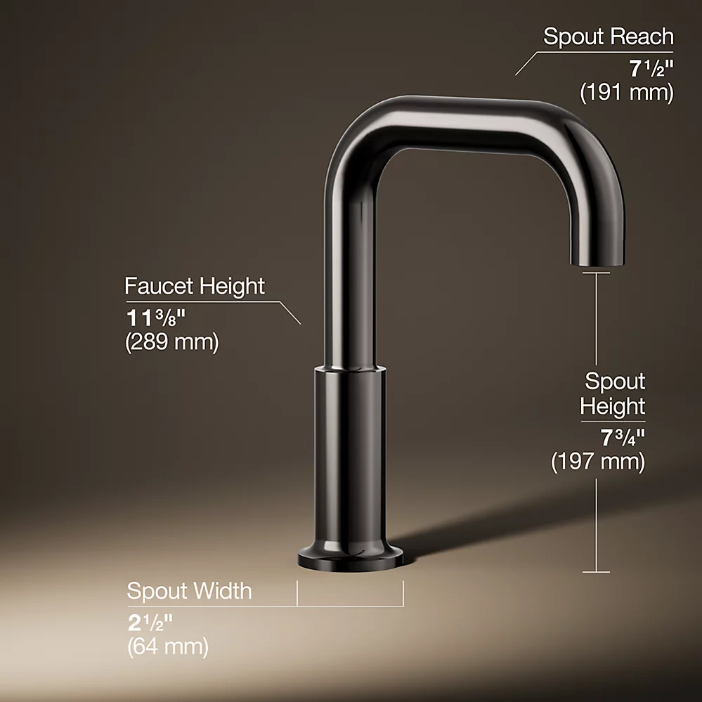 Kohler 14430-TT Purist Deck-Mount Spout Non-Diverter