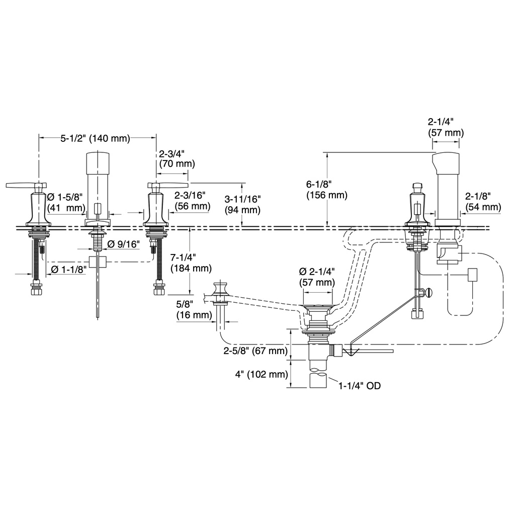 Kohler 16238-4-CP Margaux Widespread Bidet Faucet