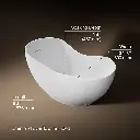 Kohler 1800-0 Abrazo Freestanding Bath