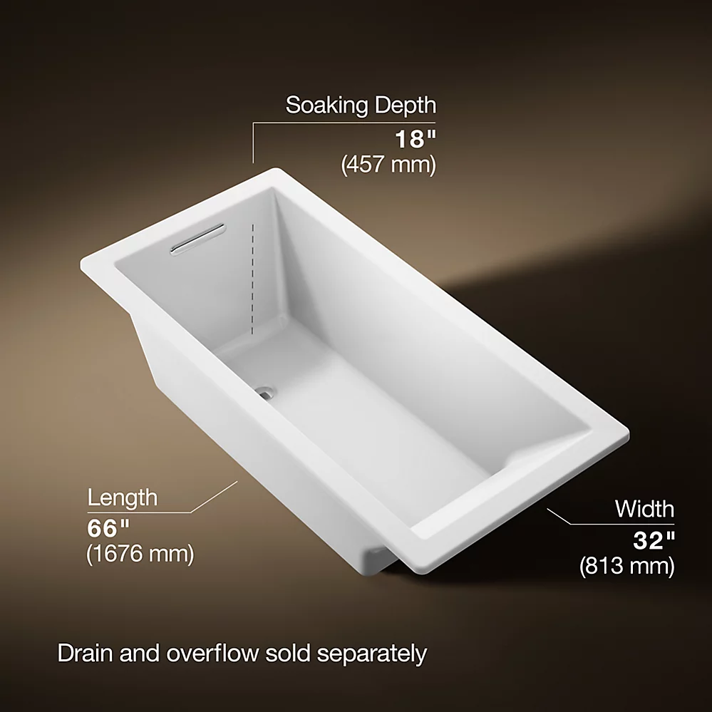 Kohler 1821-0 Underscore Contemporary 5.5' Bath