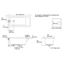 Kohler 1821-95 Underscore Contemporary 5.5' Bath