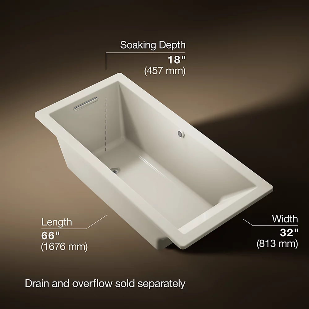 Kohler 1821-W1-96 Underscore Bask Di 66X32 Bath