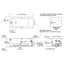 Kohler 1822-GHW-95 Underscore Heated Bbm Bask Bath