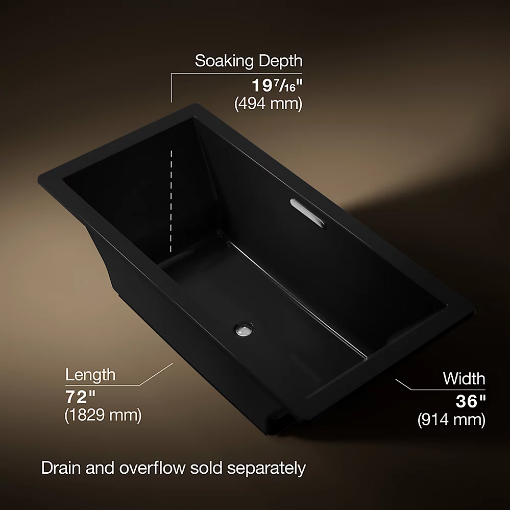 Kohler 1834-7 Underscore 72X36 Bath