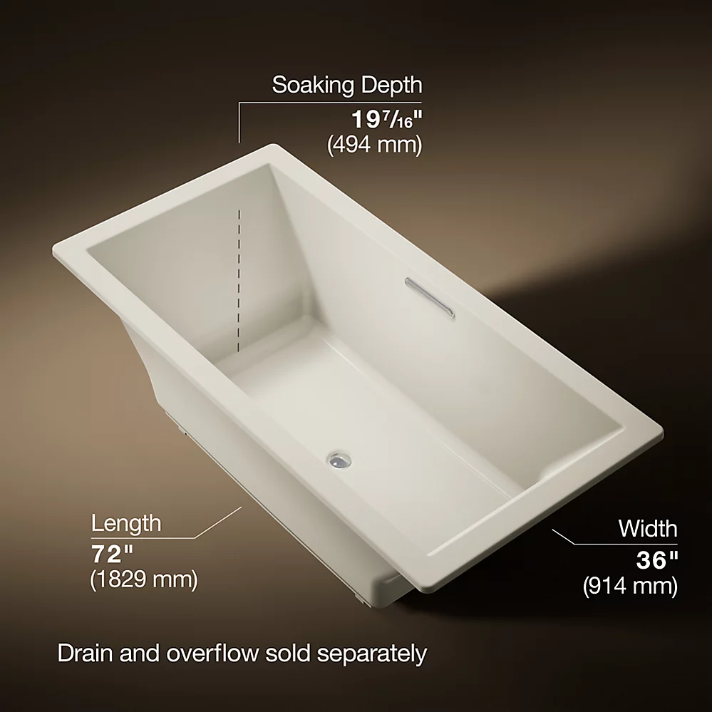 Kohler 1834-96 Underscore 72X36 Bath