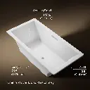 Kohler 1834-W1-0 Underscore Bask Di 72X36 Bath