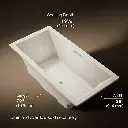 Kohler 1834-W1-96 Underscore Bask Di 72X36 Bath