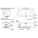 Kohler 1835-GH-96 Underscore Heated Bbm 72X36 Bath