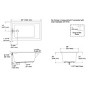 Kohler 1848-0 Underscore 60X36X21 Bath