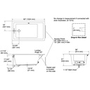 Kohler 1848-W1-95 Underscore Bask Di 60X36 Bath