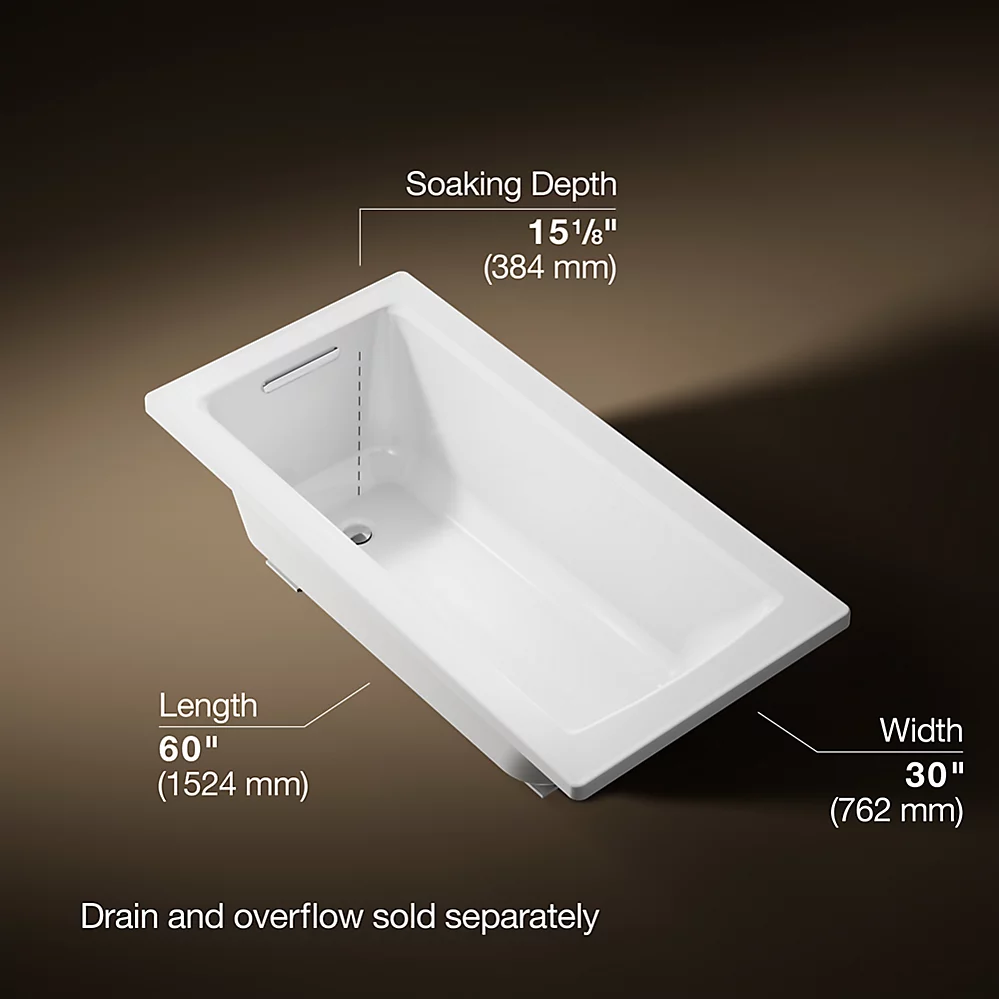Kohler 1946-0 Archer 60X30 Drop-In Bath