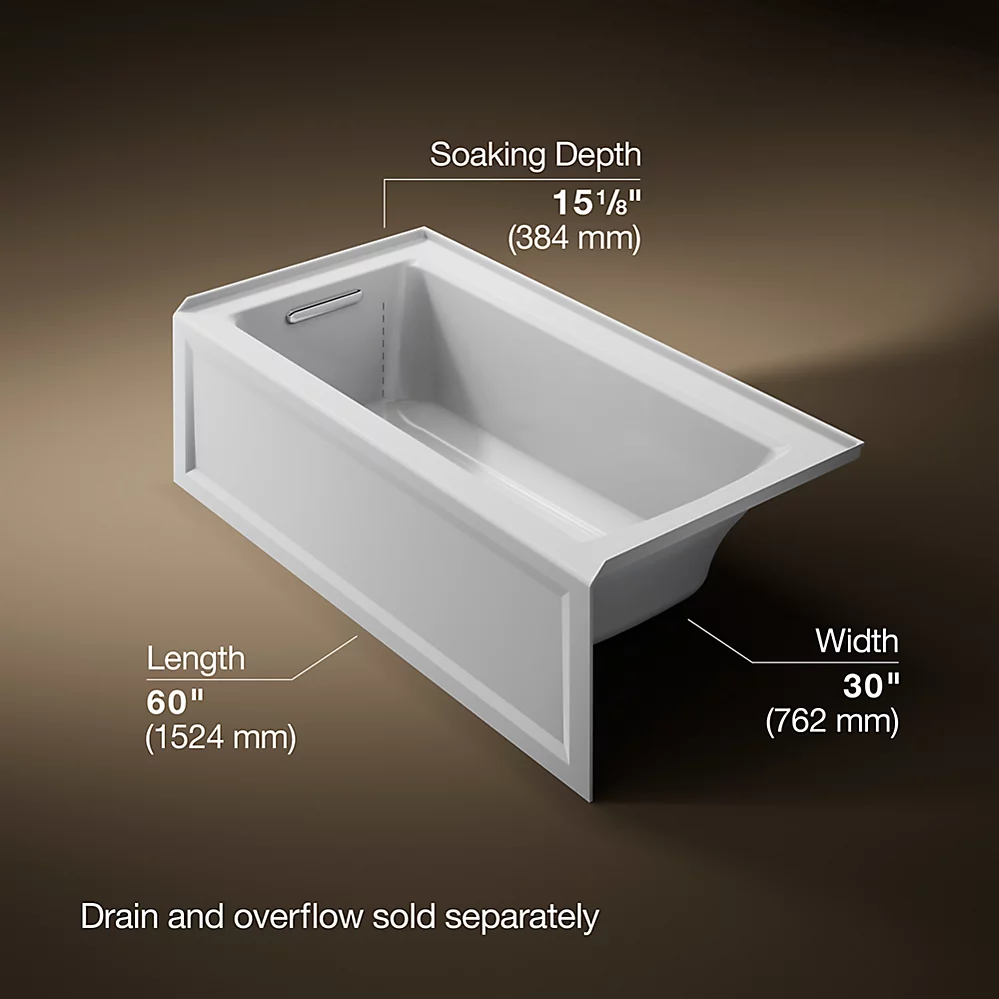 Kohler 1946-LA-95 Archer 60X30 Ia Bath