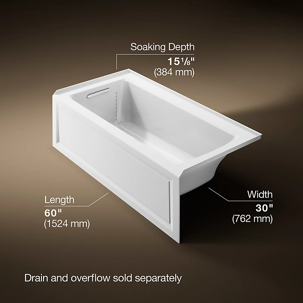 Kohler 1946-LAW-0 Archer Bask 60X30 Ia Bath