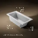 Kohler 1946-R-95 Archer 60X30 3-Flange Bath
