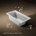 Kohler 1946-RW-95 Archer Bask 60X30 3-Flange Bath