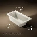 Kohler 1946-RW-96 Archer Bask 60X30 3-Flange Bath