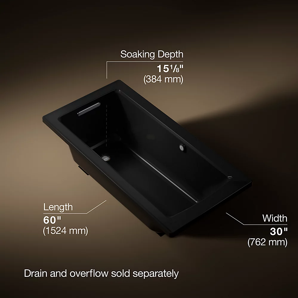 Kohler 1946-W1-7 Archer Bask 60X30 Drop-In Bath