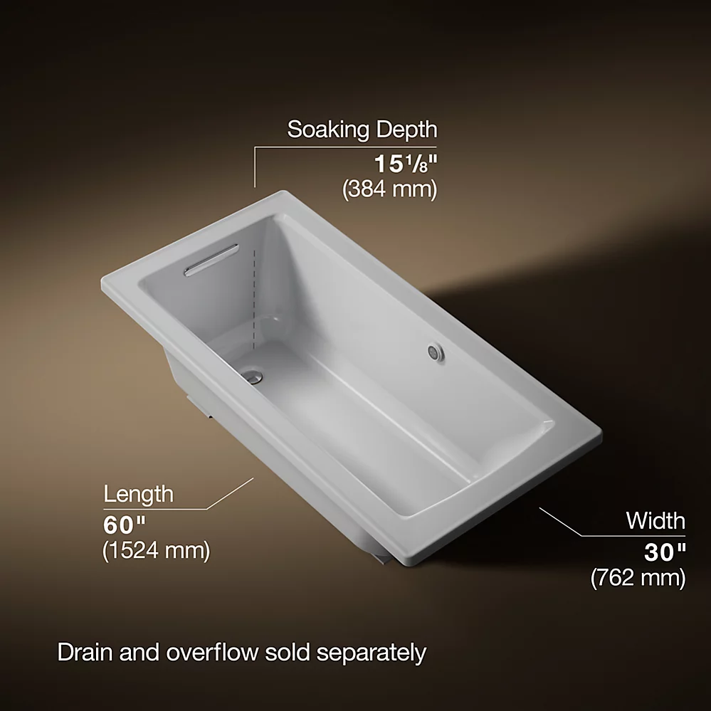 Kohler 1946-W1-95 Archer Bask 60X30 Drop-In Bath