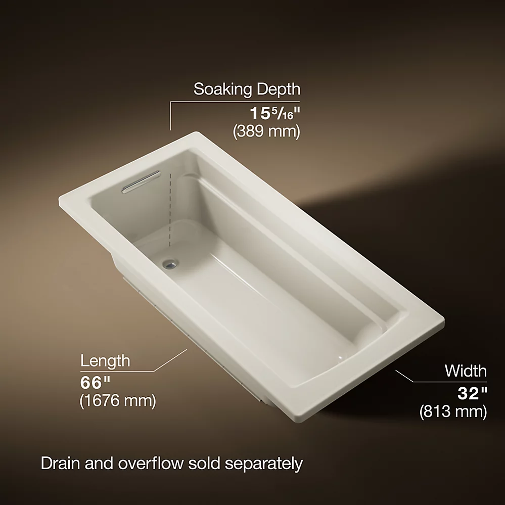 Kohler 1948-96 Archer 66X32 Bath, Drop-In
