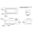Kohler 1948-96 Archer 66X32 Bath, Drop-In