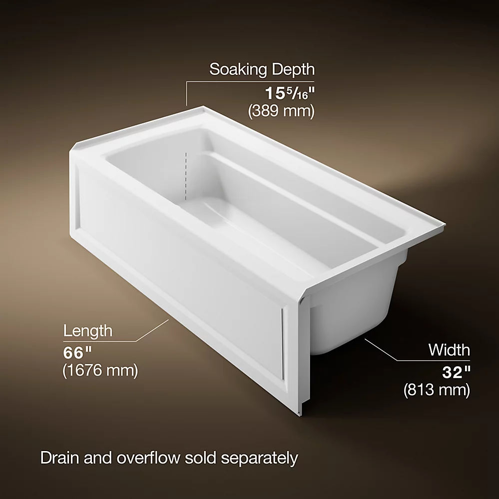Kohler 1948-RAW-0 Archer Bask 66X32 Ia Bath