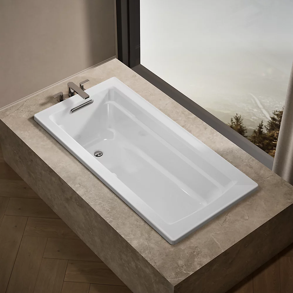 Kohler 1948-W1-0 Archer Bask 66X32 Bath, Drop-In