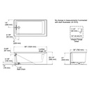 Kohler 1956-LA-0 Underscore 60X30 Ia Bath, Lh