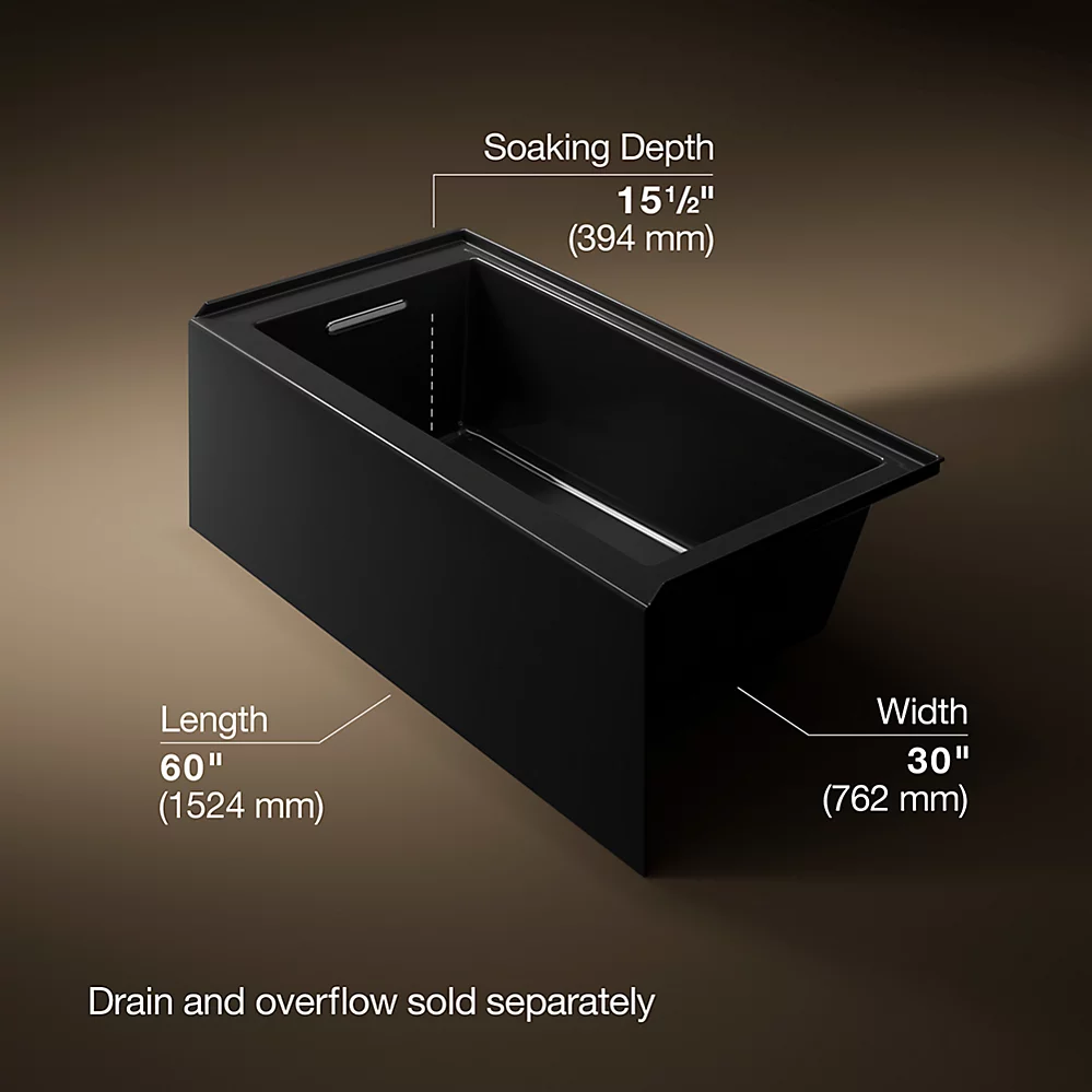 Kohler 1956-LA-7 Underscore 60X30 Ia Bath, Lh