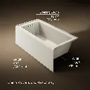 Kohler 1956-LA-96 Underscore 60X32 Ia Bath, Lh