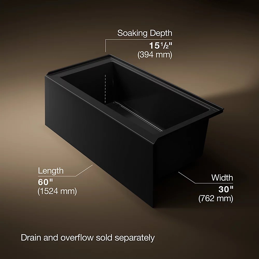 Kohler 1956-RA-7 Underscore 60X30 Ia Bath, Rh
