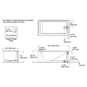 Kohler 1956-RA-95 Underscore 60X30 Ia Bath, Rh