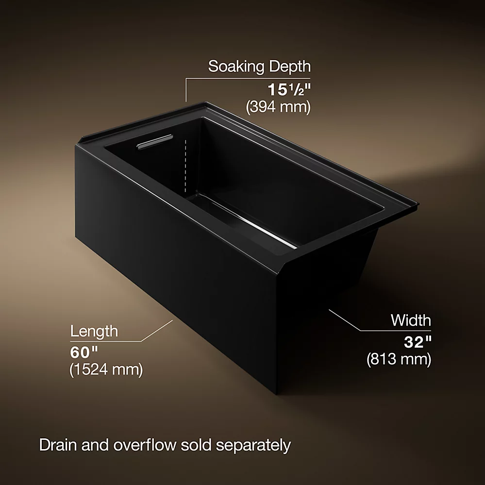 Kohler 1957-RA-7 Underscore 60X32 Ia Bath, Rh