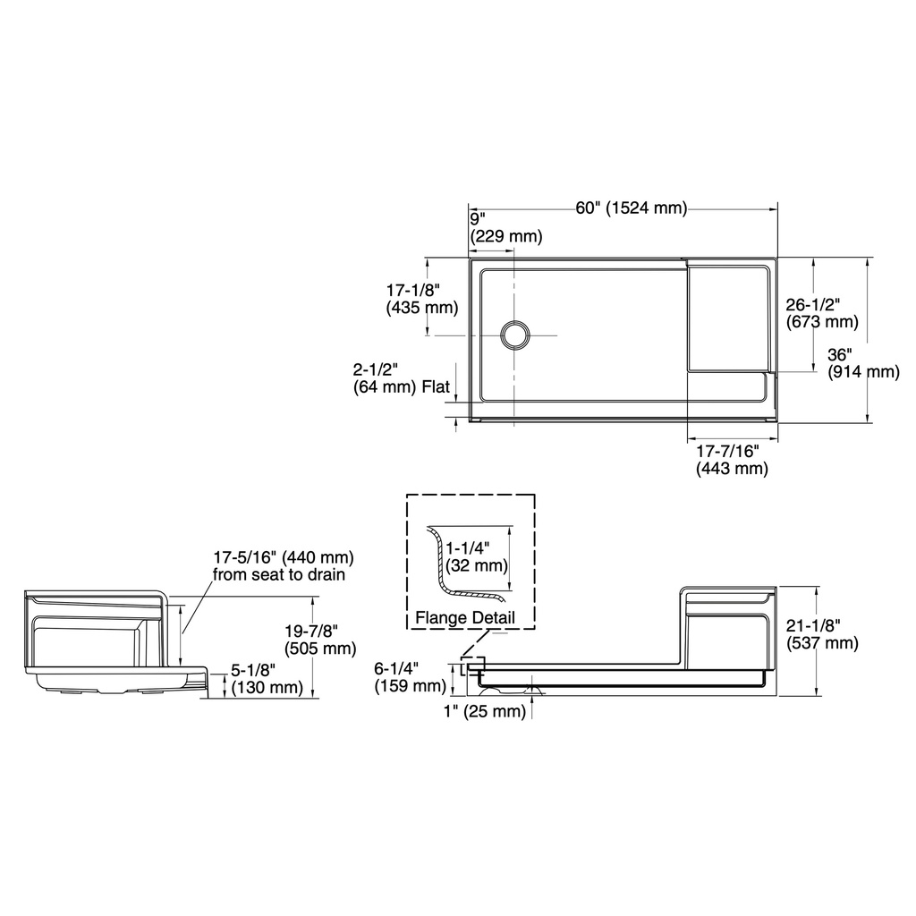 Kohler 1979-NY Tresham 60 X 36 Seated Receptor Lh