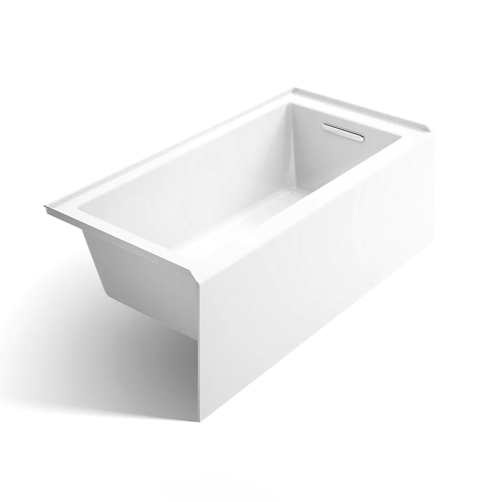Kohler 20201-LA-0 Underscore 60X30 Left-Hand Drain Alcove Bath White