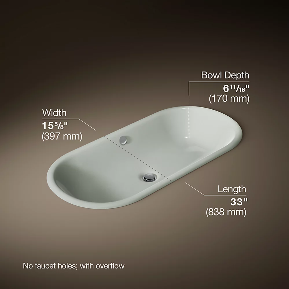 Kohler 20213-FF Iron Plains Wading Pool Capsule Lav
