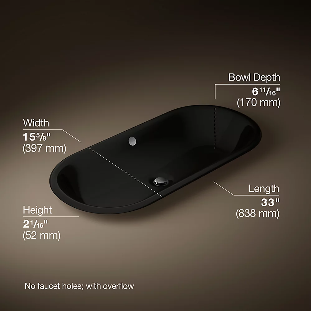 Kohler 20213-P5-7 Iron Plains Wading Pool Capsule Lav