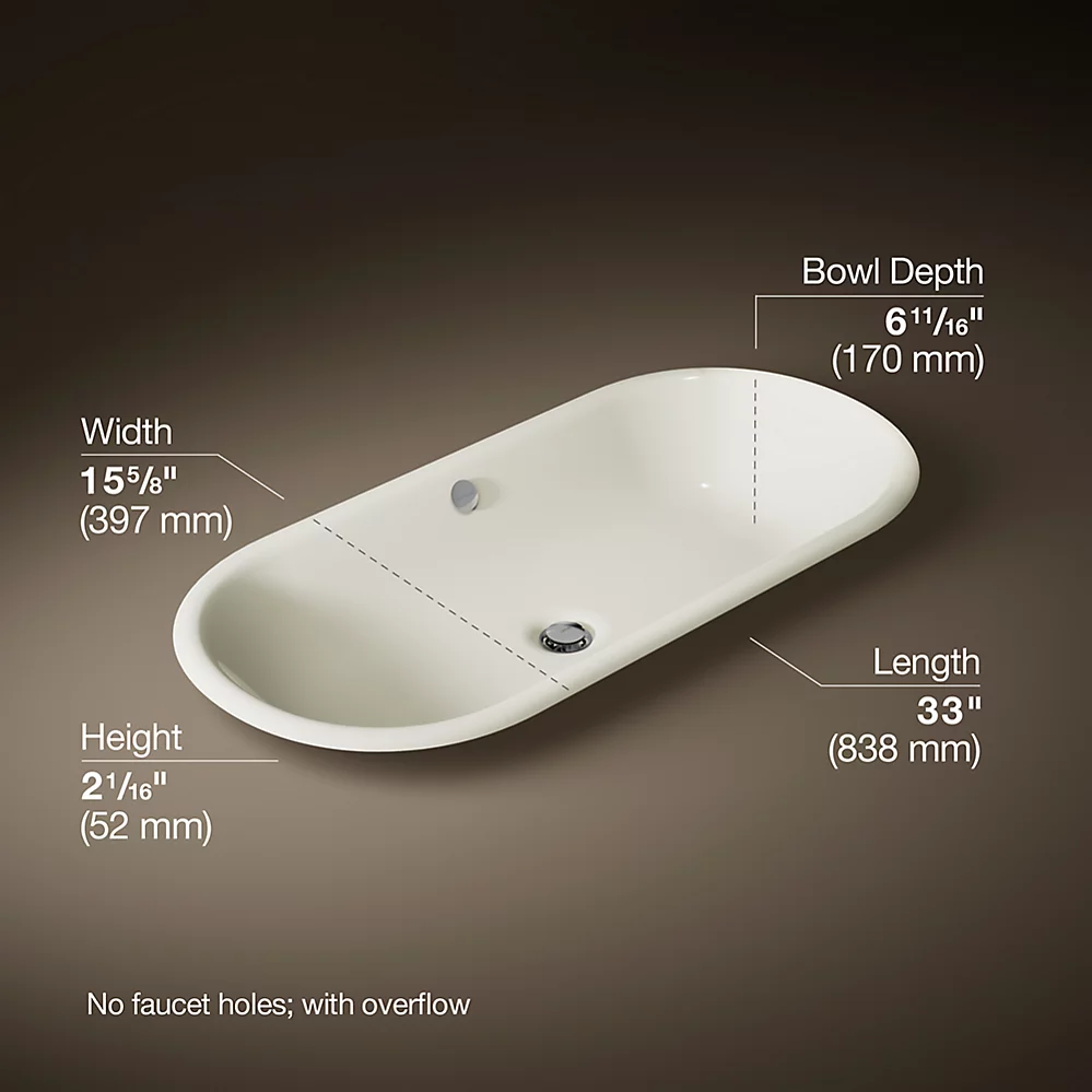 Kohler 20213-P5-96 Iron Plains Wading Pool Capsule Lav