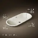 Kohler 20213-P5-96 Iron Plains Wading Pool Capsule Lav