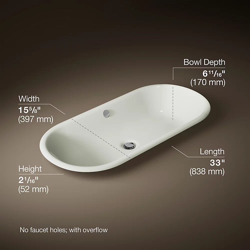 Kohler 20213-P5-NY Iron Plains Wading Pool Capsule Lav