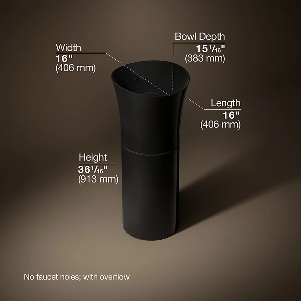 Kohler 20701-7 Veil Pedestal Lavatory