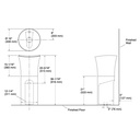 Kohler 20701-7 Veil Pedestal Lavatory
