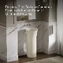 Kohler 20701-N-96 Veil Pedestal Lavatory No Overflow